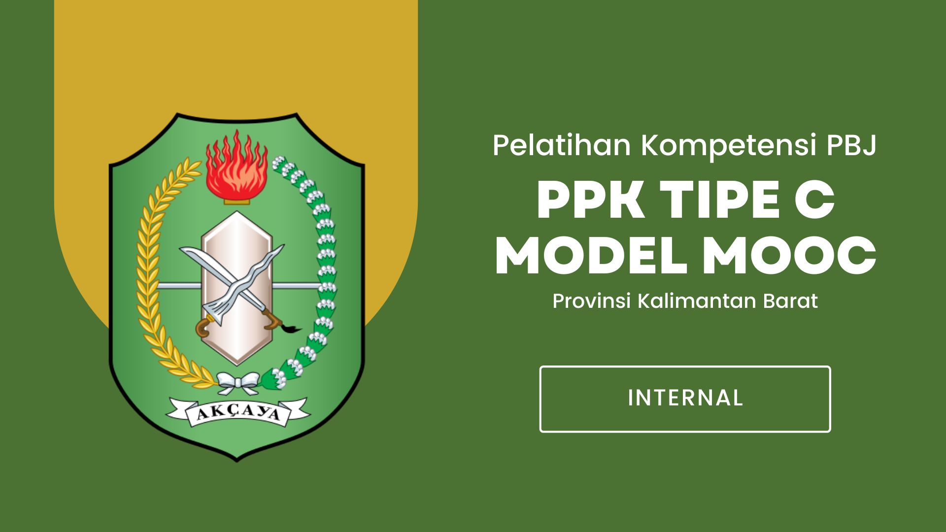 Pelatihan Kompetensi PPK Tipe C model MOOC Provinsi Kalimantan Barat Tahun 2024