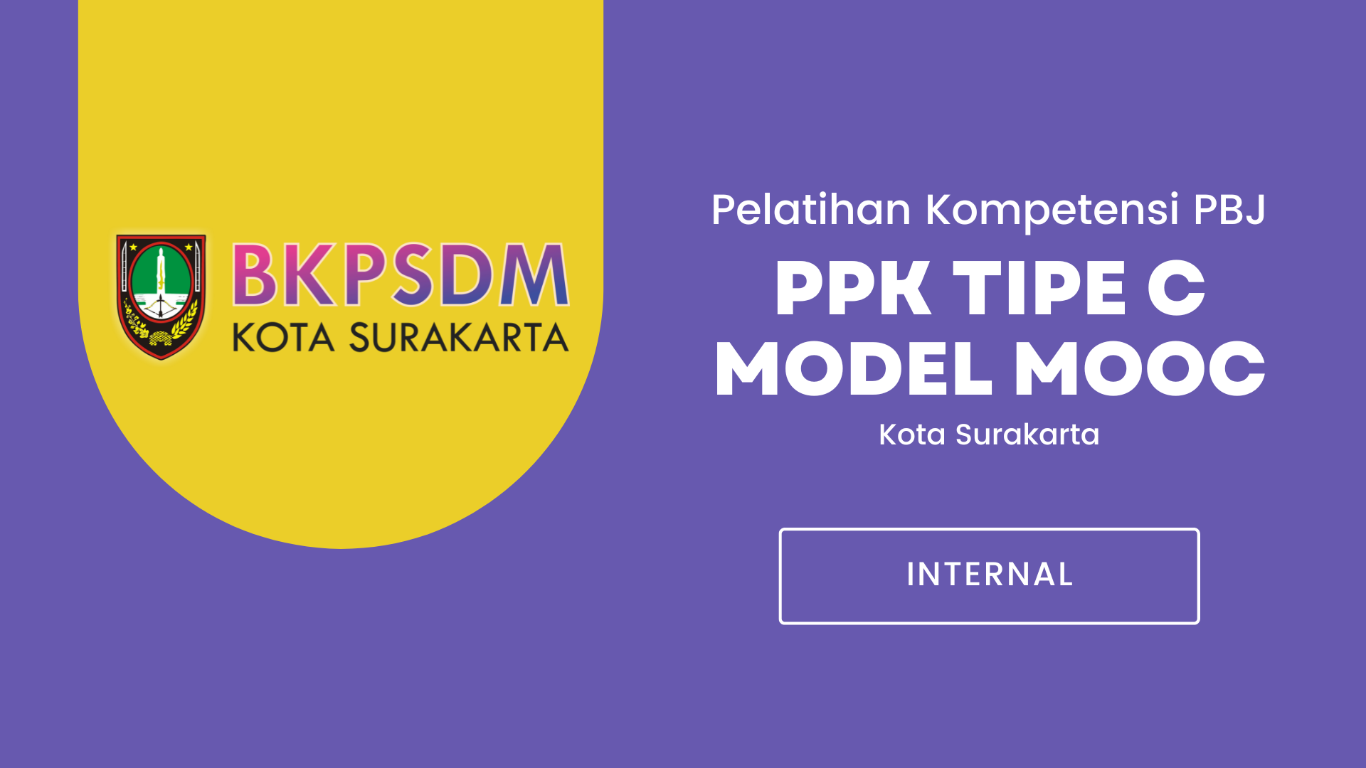 Pelatihan MOOC PPK Tipe C BPSDM Kota Surakarta