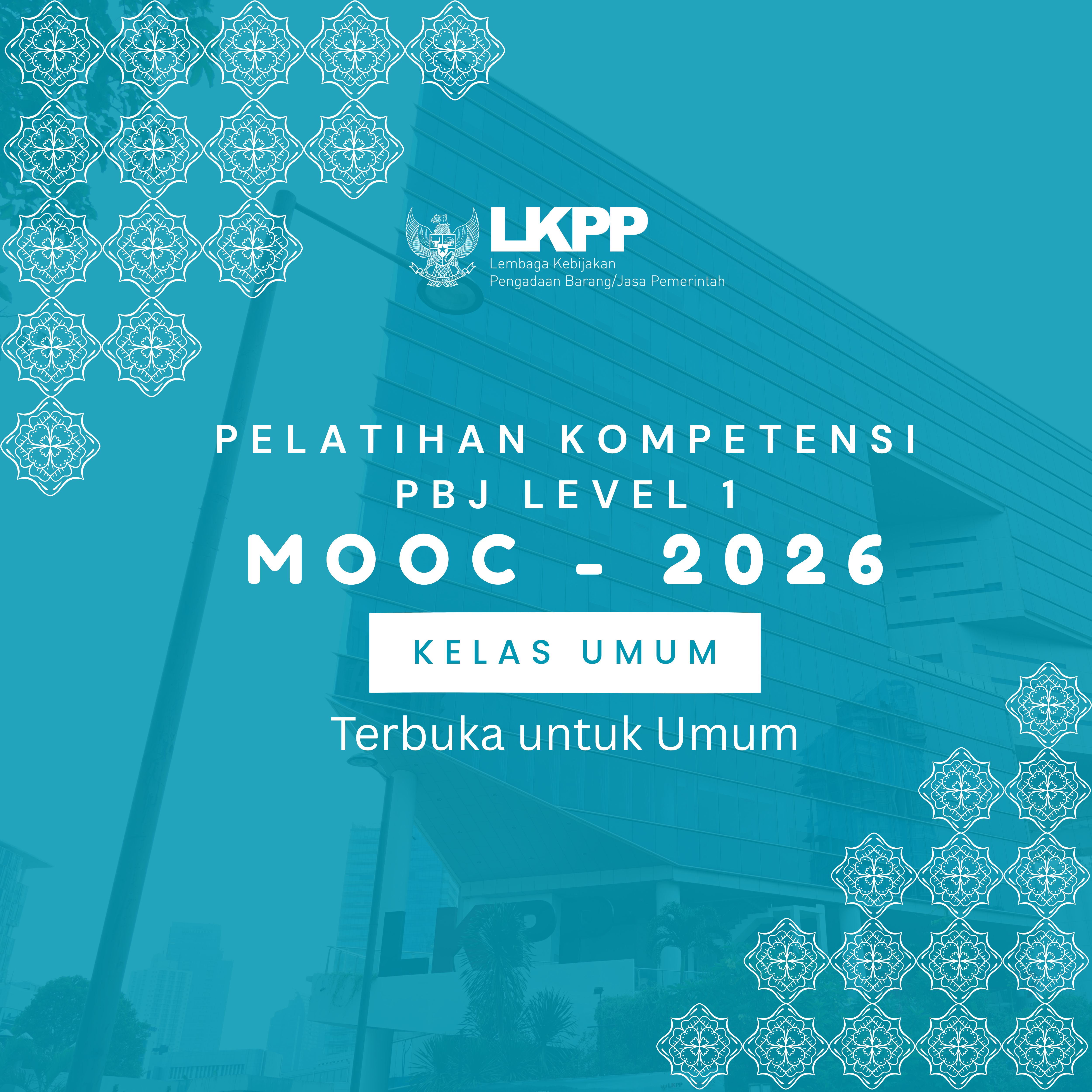 Pelatihan Kompetensi PBJP Level-1 Model MOOC Batch 3 Tahun 2026