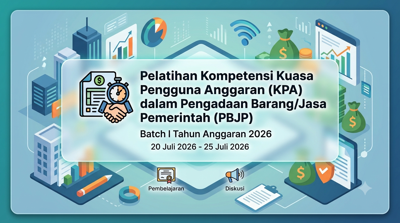 11836_Kompetensi Pengadaan Barang/Jasa Bagi Kuasa Pengguna Anggaran (KPA)_Lembaga Kebijakan Pengadaan Barang/Jasa Pemerintah _20/07/2026-25/07/2026