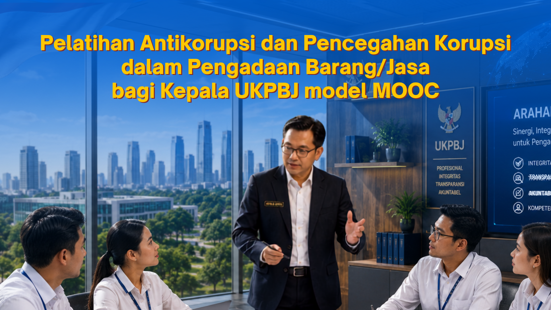 Pelatihan Antikorupsi dan Pencegahan Korupsi dalam Pengadaan Barang/Jasa bagi Kepala UKPBJ Model MOOC
